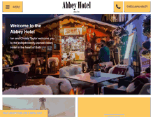 Tablet Screenshot of abbeyhotelbath.co.uk